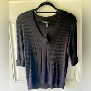 NWT White House Black Market Black Top size Large